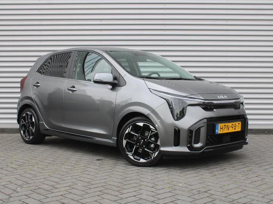 Kia Picanto 1.0 DPI GT-Line | Stuur-/stoelverwarming | Schuifdak | Camera | Dodehoek detectie | Telefoonlader | Clima | Navi | 16' LM | LED | Cruise |