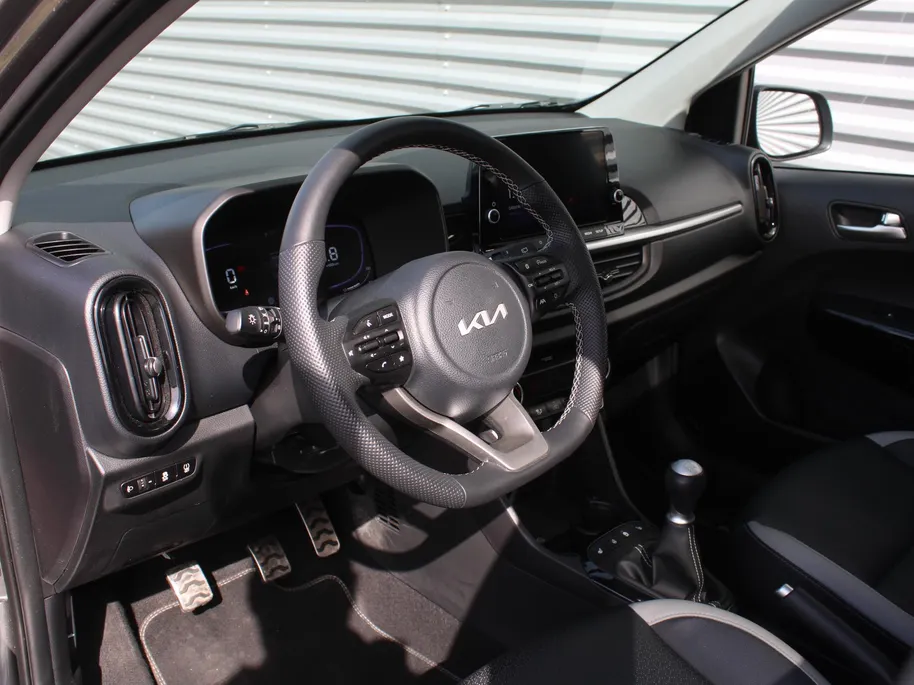Kia Picanto 1.0 DPI GT-Line | Schuif-/kanteldak | Stuur-/stoelverwarming | Navi | Clima | Cruise | Camera | Leer | 16' LM | LED | Keyless |