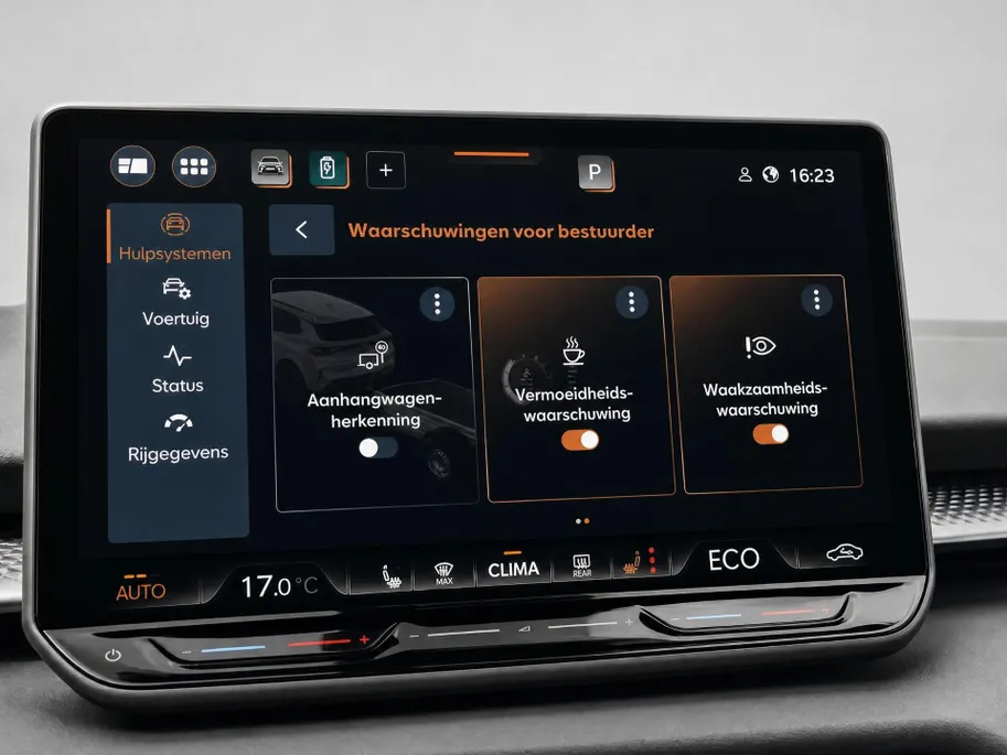 CUPRA Terramar 1.5TSI 204PK DSG e-Hybrid · Panoramadak · Trekhaak · Leder/Alcantara kuipstoelen · SENNHEISER Audio ·   Garantie t/m 05-10-2030 of 100000km.