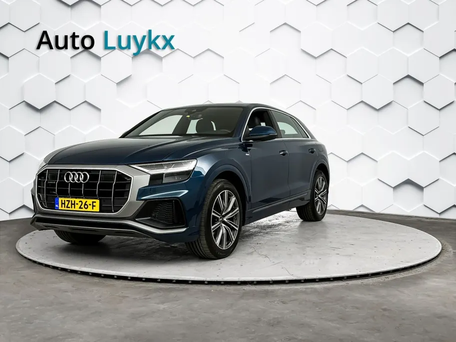 Audi Q8 55 TFSI-e quattro S-Line | Panoramadak | Luchtvering | 21'' L.M. Velgen | SoH 100%