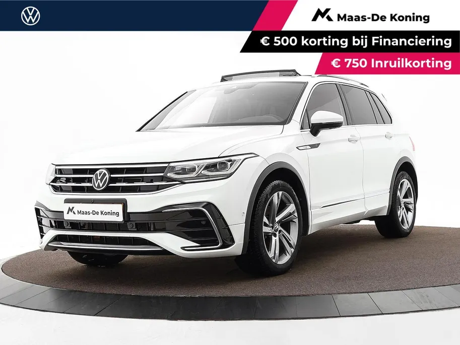 Volkswagen Tiguan 1.5 TSI 150pk DSG R-Line Business+ · Leder · Panoramadak · Apple/Android Car Play · Dodehoeksensor · Elek. Achterklep · 360 Camera · All-season banden · 19'' Inch · EXTRA INRUILKORTING ·