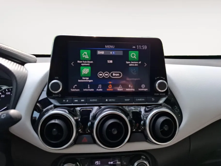 Nissan Juke 1.0 DIG-T N-Design | DEALER ONDERHOUDEN | AUTOMAAT | STOEL & VOORRUITVERWARMING | BOSE AUDIO | LEER | PRO-PILOT |