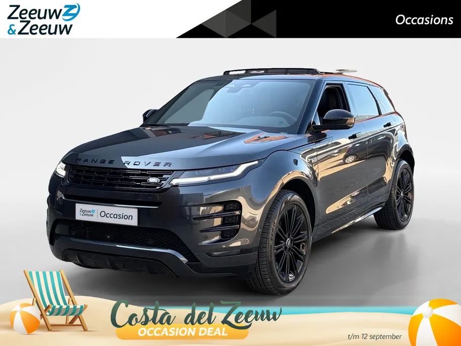Land Rover Range Rover Evoque 1.5 P270e PHEV AWD SE Dynamic Edition | Black Pack | Keramische coating | Panoramadak | Meridian audio-installatie | Elektrisch verstelbare stoelen incl. geheugenfunctie | 3D camera | Apple/Android Carplay | Elektrisch verstelbare achterklep | Stoelverwar