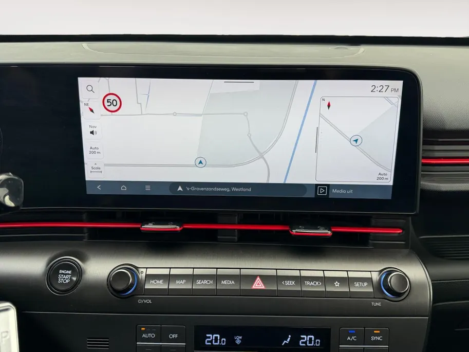 Hyundai Kona 1.6 GDI HEV N Line | Navigatie| Stoelverwarming/koeling |Elektrisch verstelbare stoelen met gegeugen| Elektrische achterklep| 360 graden camera|