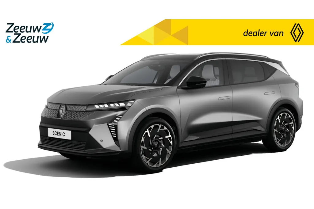 Renault Scénic E-Tech EV89 Long Range Iconic Nu te bestellen | de vernieuwde Scenic met 642KM actieradius | Bestel uw nieuwe Scenic met € 1.000,- Zeeuw en Zeeuw actiekorting! |