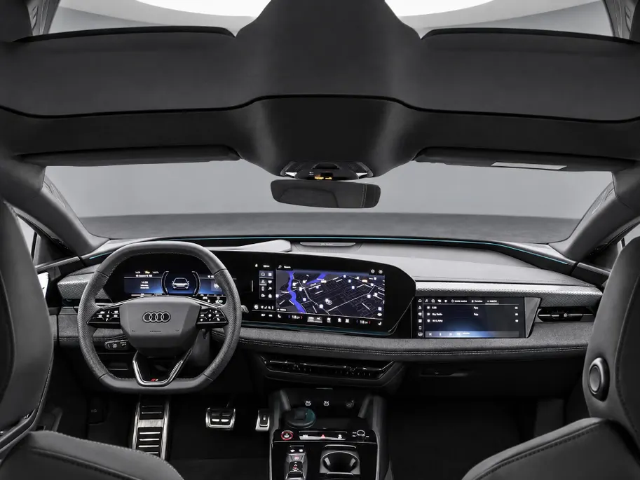 Audi A6 e-tron edition 83 kWh 286pk · 98,1% · Panoramadak · Inklap. Trekhaak · 360 Camera · Head-Up Display · Bang & Olufsen · Matrix LED · Garantie t/m 27-07-2030 of 100.000km