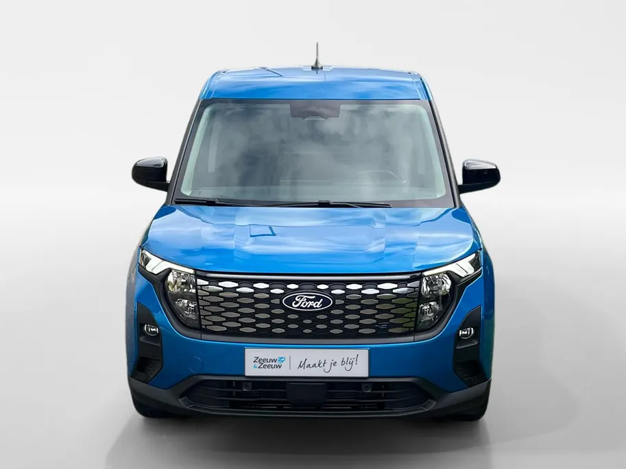 Ford E-Transit Courier Limited 44 kWh 136 pk | DEMO | Adaptive cruise control | Achteruitrij camera | Verdiepte tussenwand | Trekhaak | Navigatie | Direct leverbaar!