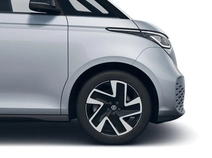 Volkswagen Bedrijfswagens ID. Buzz Cargo Bedrijfswagens Bulli Limited Signature Edition 79kWh 340pk 4M 737747 · ECO-lederen bekleding · 20' LM velgen · Voor en achter spoiler · Zwarte grill ·