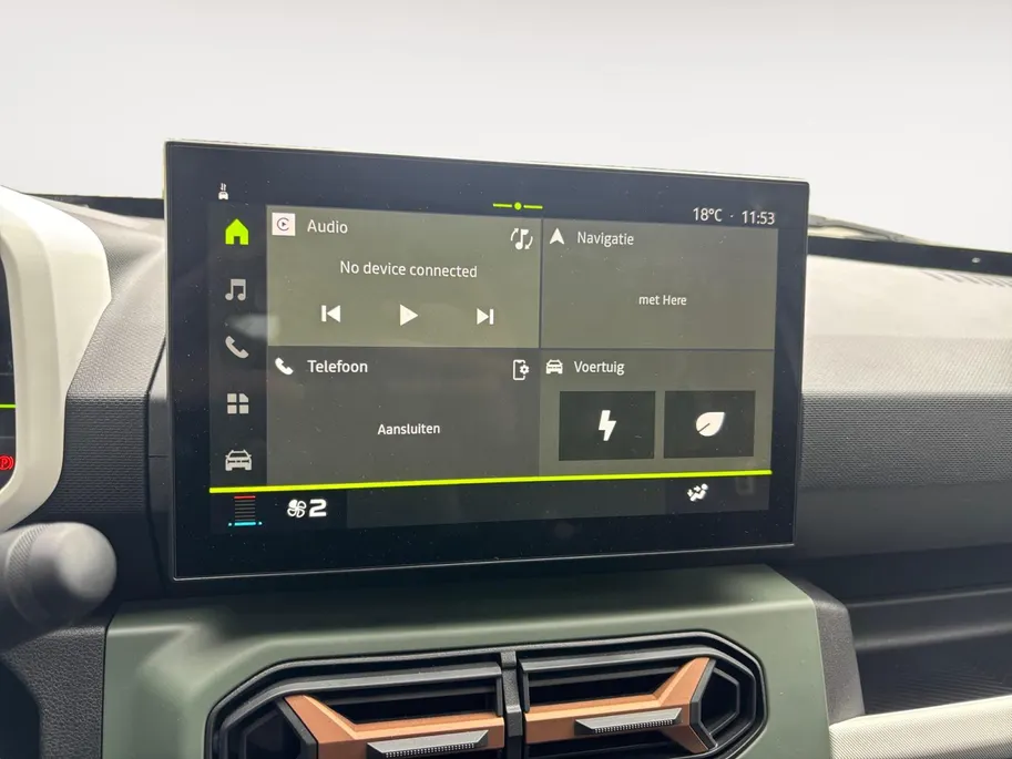 Dacia Spring Extreme 65 26.8 kWh AUTOMAAT NAVI AIRCO CAMERA APPLE CARPLAY ANDROID AUTO PAS 1600KM ZEER MOOIE AUTO GELIJK LEVERBAAR