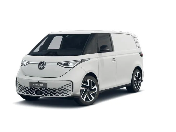Volkswagen Bedrijfswagens ID. Buzz Cargo Bedrijfswagens Bulli Limited Signature Edition 79kWh 340pk 4M 737745 · ECO-lederen bekleding · 20' LM velgen · Voor en achter spoiler · Zwarte grill ·