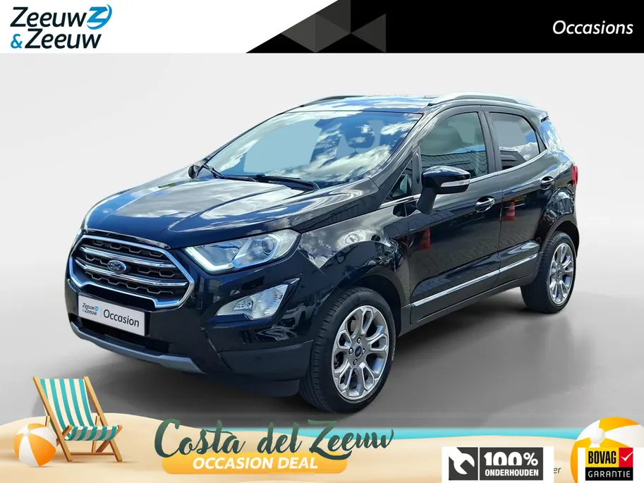 Ford EcoSport 1.0 EcoBoost Titanium | Dealer onderhouden | Stoel- stuur en voorruitverwarming | Navigatie | 17inch lichtmetalen velgen