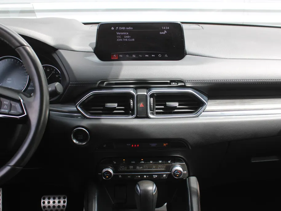 Mazda CX-5 2.0 SkyActiv-G 6AT 165PK Business Luxury | Stuur-/stoelverwarming + ventilatie | Geheugenstoel | 360 Camera | HUD | Leer | 19" LM | Dodehoek detectie | Bose |
