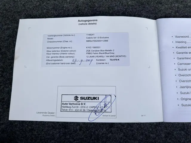 Suzuki Celerio 1.0 Exclusive | All Season Banden | Airco | Lichtmetalen Velgen | CiTO Onderhouden