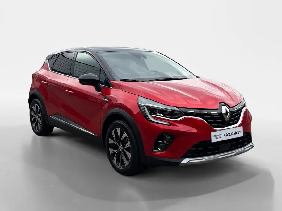 Renault Captur 1.6 E-Tech Hybrid 145 Intens Apple Carplay/Android Auto , electronic climate controle , Camera , cruise , tel , lm velgen , parkeersensoren , navi groot scherm .