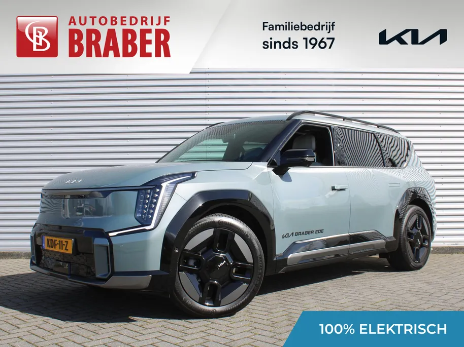 Kia EV9 GT-Line AWD 99.8 kWh | 7-zits | Stuur-/stoelverwarming + ventilatie v+a | 360 Camera | Schuifdak | Elek. stoelverstelling +  achterklep | HUD | Leer | 21' LM |