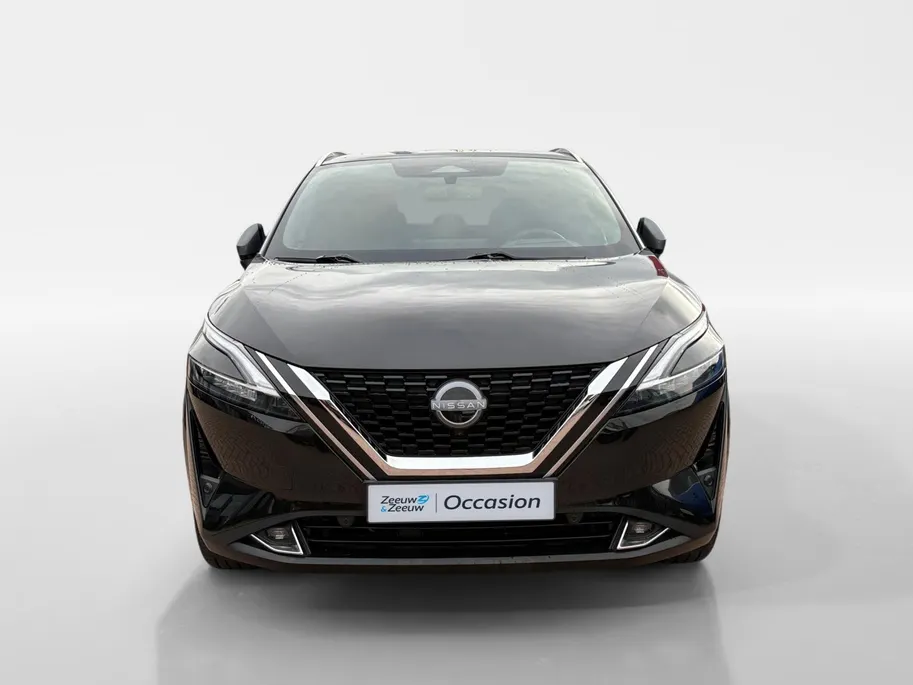 Nissan QASHQAI 1.3 MHEV Xtronic Tekna Plus *Automaat*Navi+360Camera*Winter Pack*Elekt. Stoelen*Lederen bekleding*HUD*Adapt. Cruise Control*Memory stoelen*1ste eigenaar!