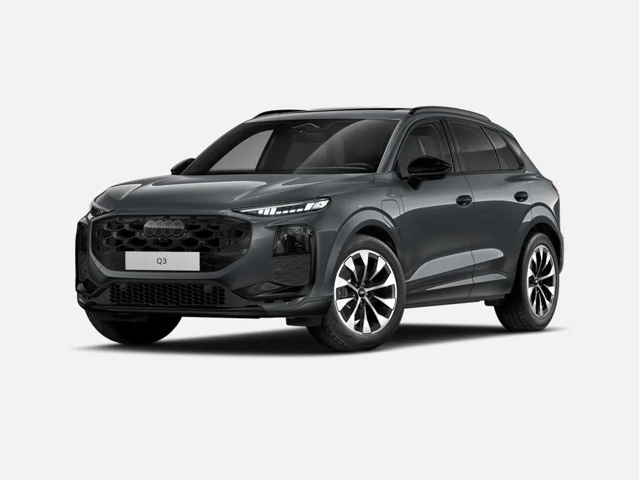Audi Q3 1.5 200kW e-hybrid S edition 272 PK · Tech plus · Trekhaak elek. wegklapbaar · Glazen panoramadak