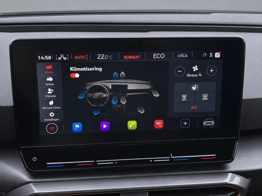 CUPRA Leon 1.4TSIeHybrid 180kW/245PK PHEV VZ · Leder/Stof · Apple/Android Car Play · Stoel- & stuurverwarming
