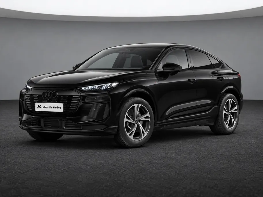 Audi Q6 e-tron Sportback S edition 83 kWh 252 PK · Trekhak elek. wegklapbaar · Optiekpakket zwart · S-line zwart leder-kunstlederen bekleding