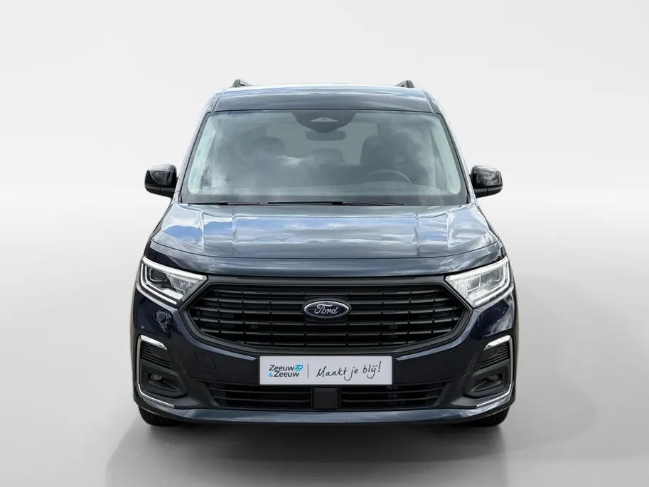 Ford Transit Connect Ford Tourneo Connect PHEV L2 Titanium 7p. | Uit Voorraad Leverbaar | Geel Kenteken | Automaat | Trekhaak | AGR Gecertificeerde Voorstoelen | Achteruitrijcamera | Winter Pakket | Adaptieve Cruise Control