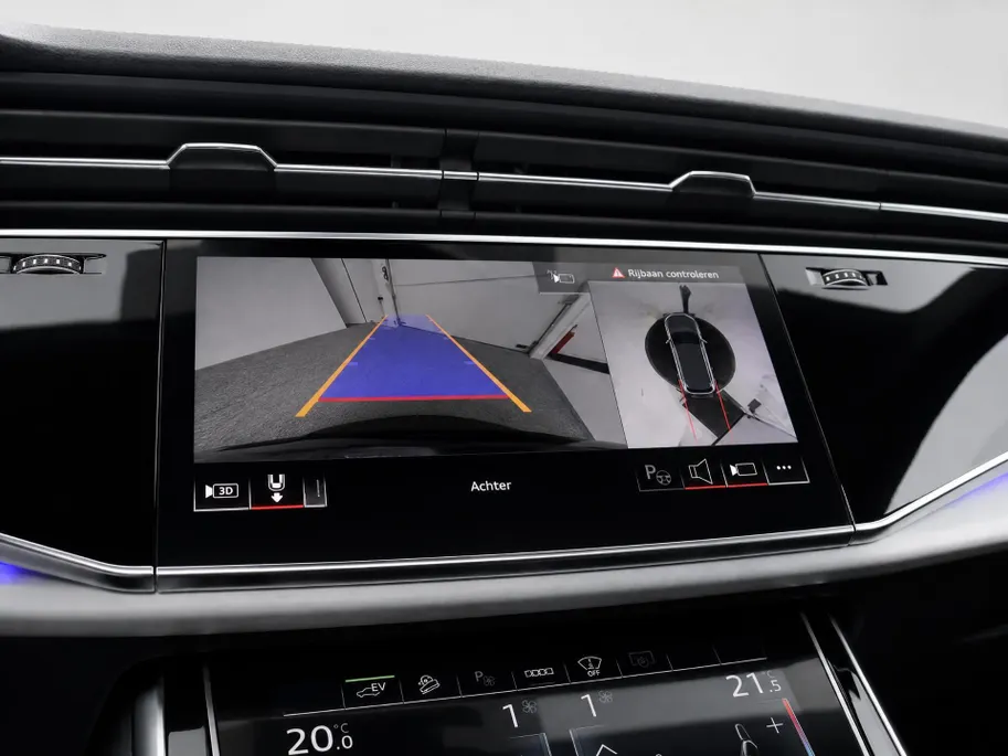 Audi Q7 55 TFSI e quattro Pro Line S 394 PK ·Leder bekleding · Assistentie. plus, remote park · Head-Up display · Glazen panorama dak · Bang & Olufsen