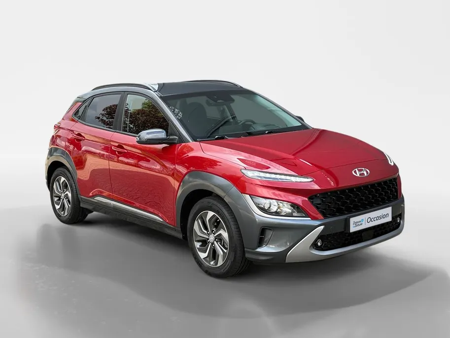 Hyundai Kona 1.6 GDI HEV Fashion | Trekhaak | Adaptive Cruise | Lane Assist | Camera | Climate Control | Navi | Apple Carplay | Android Auto | 1 Jaar Bovag Garantie |