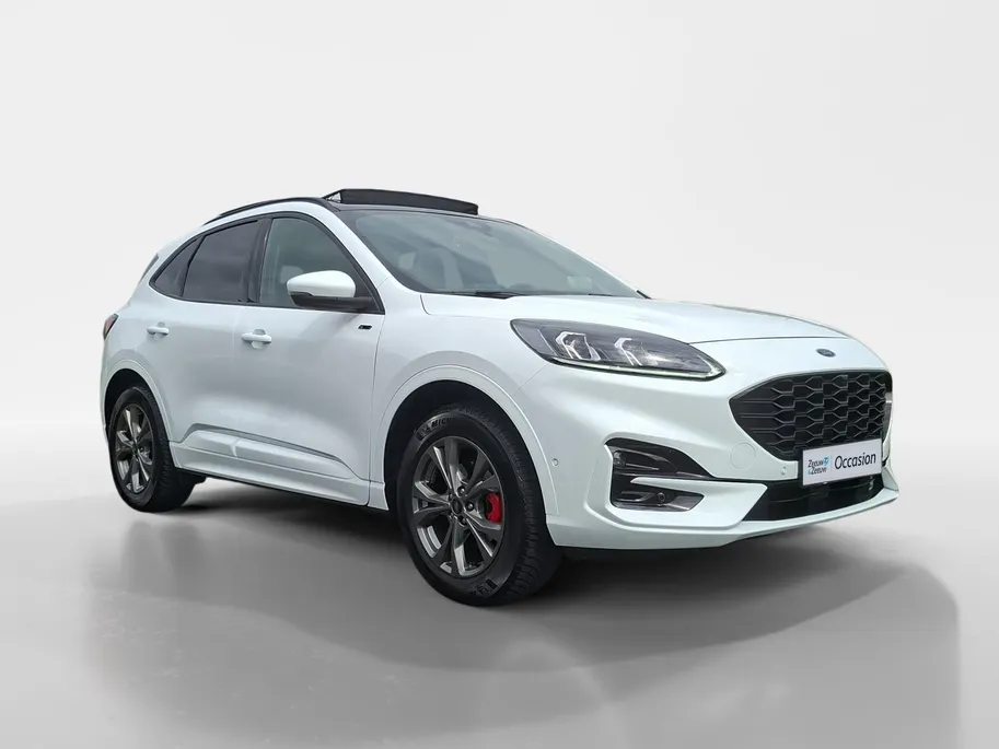 Ford Kuga 2.5 PHEV ST-Line X | Winterpack | Driver assistancepack | Technologypack | El. Trekhaak | Panoramadak | El. Achterklep | All-seasonbanden | 18' Lichtmetaal | Adaptive Cruisecontrol | BLIS | Matrix Ledkoplampen | Head-up Display |