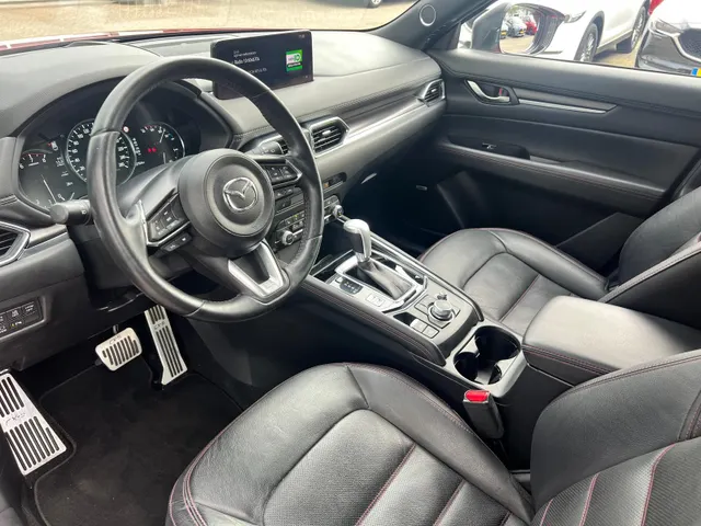 Mazda CX-5 2.0 e-SkyActiv-G M Hybrid 165 Homura Comfort Pack AUTOMAAT | TREKHAAK | LEDER | 360gr CAMERA | Bose AUDIO | STOELVENTILATIE | STOEL- en STUURVERWARMING | 1e EIG |