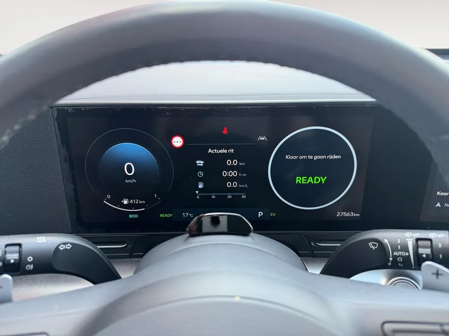 Hyundai Kona 1.6 GDI HEV Premium Sky | Lederen Bekleding| Stoelverwarming v+a| Schuif-kanteldak| Elekrtrisch verstelbare stoelen met geheugen| Dode hoeksensor| MOOIE AUTO