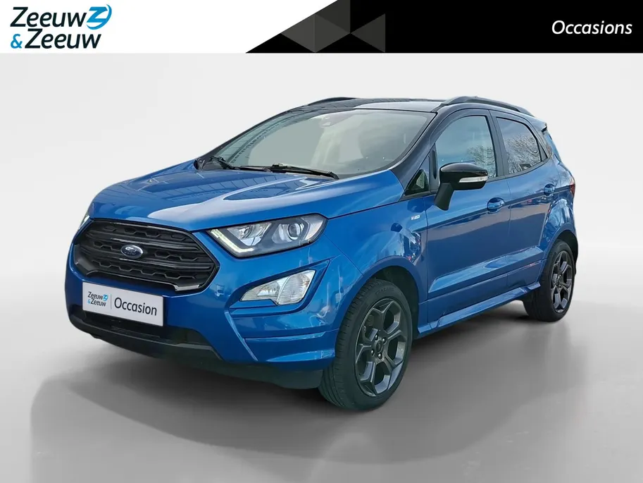 Ford EcoSport 1.0 EcoBoost ST-Line | Stoel- stuur en voorruitverwarming | Navigatie via Apple Carplay & Android auto | Parkeer sensoren | Cruise control