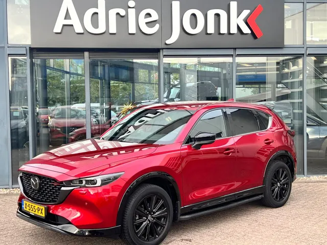 Mazda CX-5 2.0 e-SkyActiv-G M Hybrid 165 Homura Comfort Pack AUTOMAAT | TREKHAAK | LEDER | 360gr CAMERA | Bose AUDIO | STOELVENTILATIE | STOEL- en STUURVERWARMING | 1e EIG |