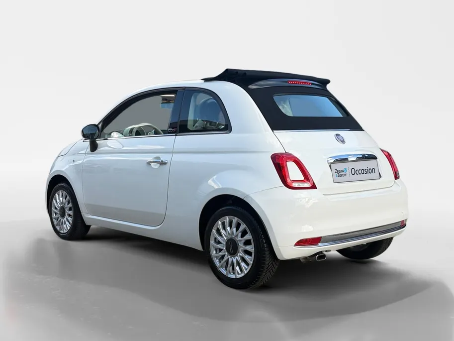 Fiat 500C 1.2 Lounge | Open Dak | Bluetooth | All Season Banden | Airco | Lederen Bekleding | LMV | 12 Maanden BOVAG Garantie