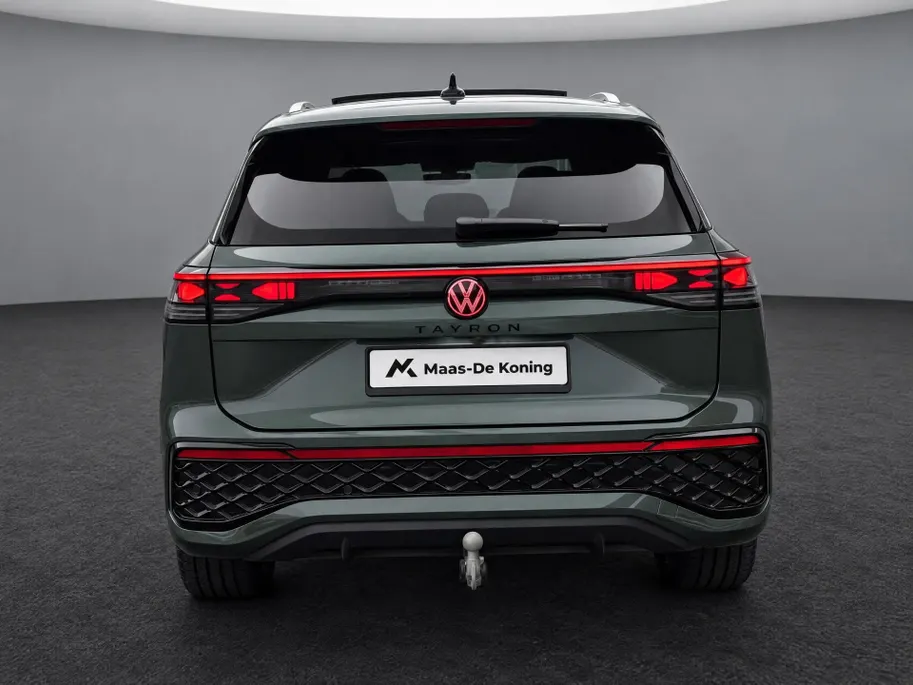 Volkswagen Tayron 1.5 eHybrid 272pk DSG R-Line Edition · Panoramadak · Inklap. Trekhaak · 360 Camera · Matrix LED · Dodehoeksensor · Stuur- & Stoelverwarming · Garantie t/m 16-02-2030 of 100.000km