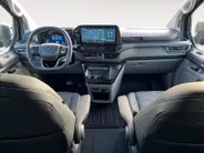 Ford Transit Custom 320 2.5 PHEV L2H1 Black Platinum DC EXCL. BTW &  | 233 pk Automaat | Lederen bekleding | Navigatie | Treeplanken | LM velgen 17' zwart | 360 graden camera | Dubbele schuifdeur