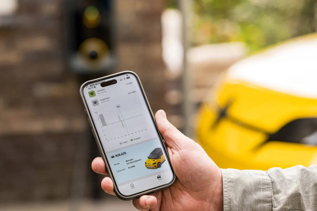 Vehicle to grid Renault en Alpine app