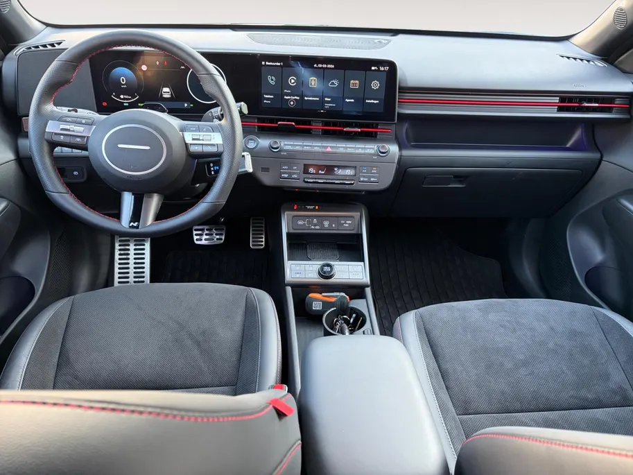Hyundai Kona 1.6 GDI HEV N Line | Als nieuw !| Suede bekleding | BOSE audio | NU Rijklaarprijs! Incl.garantie, APK, Onderhoudsbeurt etc!