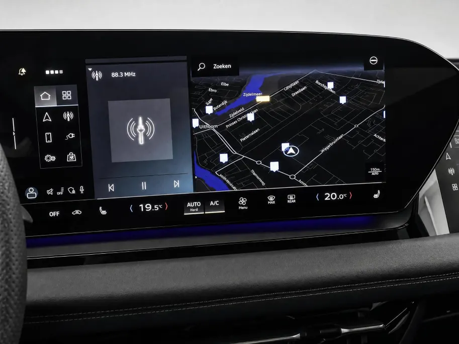 Audi Q6 e-tron Sportback S edition performance 100 kWh 306pk · SOH 97,5% · Panoramadak · 360 Camera · Wegklapbare Trekhaak · Bang & Olufsen · Leder · Warmtepomp · Head-Up · 20'' Inch · Garantie t/m 17-09-2030 of 100.000km