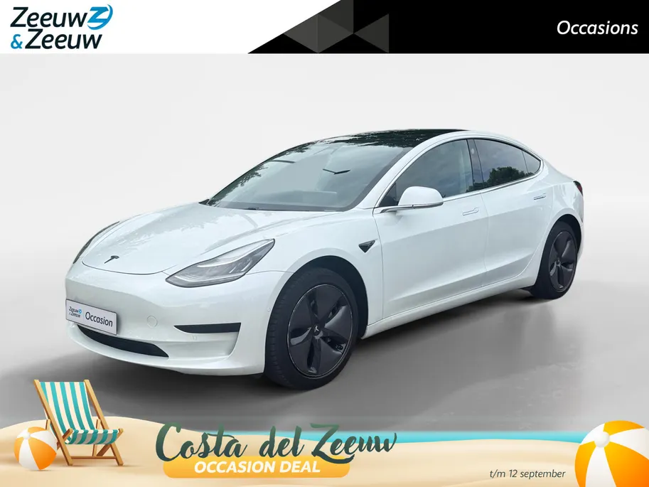Tesla Model 3 Standard RWD Plus 60 kWh 87,8% SoH | 448Km Actieradius | Goed onderhouden! | Panoramadak | Elektr. Stoelen | Autopilot | 12 maanden garantie! |
