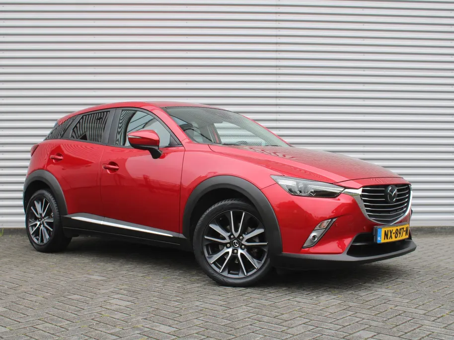 Mazda CX-3 2.0 SkyActiv-G 120 GT-M | Stuur-/stoelverwarming | Leer | Dodehoek detectie | Camera | Bose | HUD | LED | 18' LM | Cruise adapt. | Navi | Clima |
