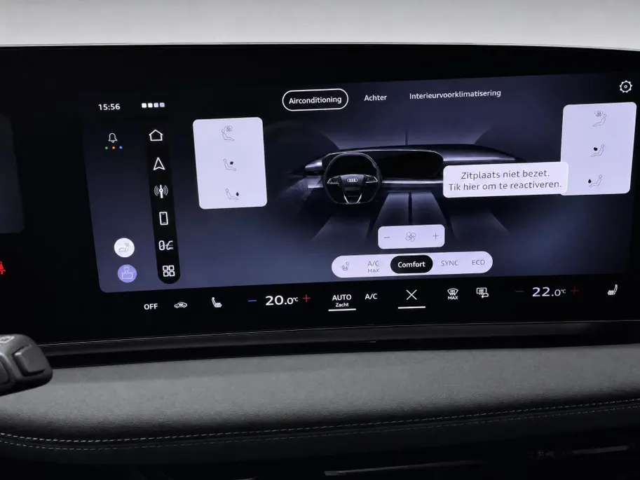 Audi A6 e-tron S edition 83 kWh 286 PK · Optiek zwart · Trekhaak elek. wegklapbaar · Lederen bekleding · 21'' LM velgen · Winterpakket