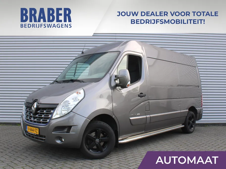 Renault Master T33 2.3 dCi L2H2 Stop & Start | Automaat | Trekhaak | Camera | Airco | Navi | Cruise | 16' LM | PDC | Licht-/regensensor | Volledig betimmerd |