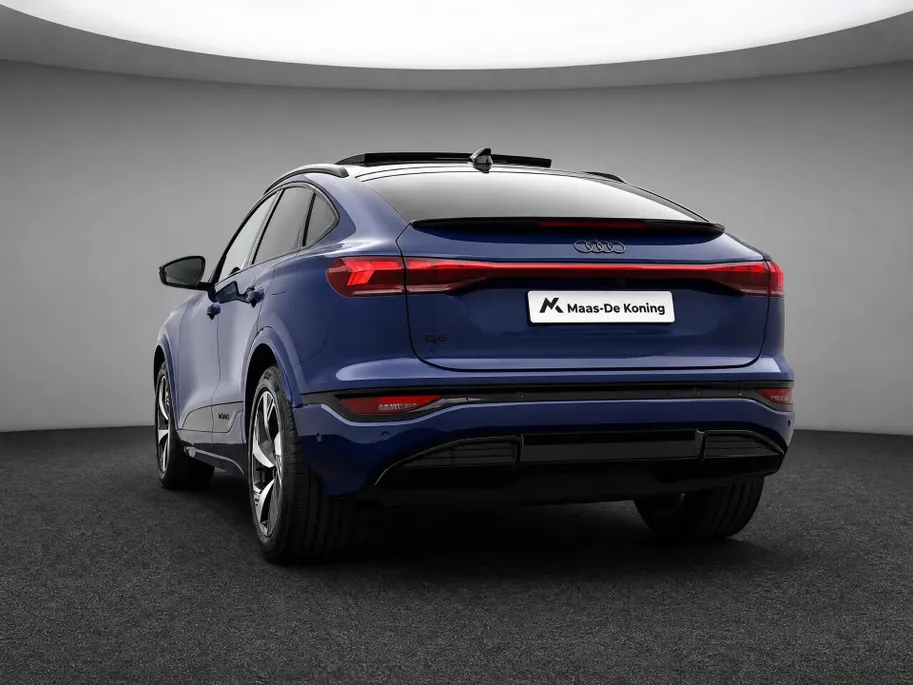 Audi Q6 e-tron Sportback S edition performance 100 kWh 306pk · SOH 97,5% · Panoramadak · 360 Camera · Wegklapbare Trekhaak · Bang & Olufsen · Leder · Warmtepomp · Head-Up · 20'' Inch · Garantie t/m 17-09-2030 of 100.000km