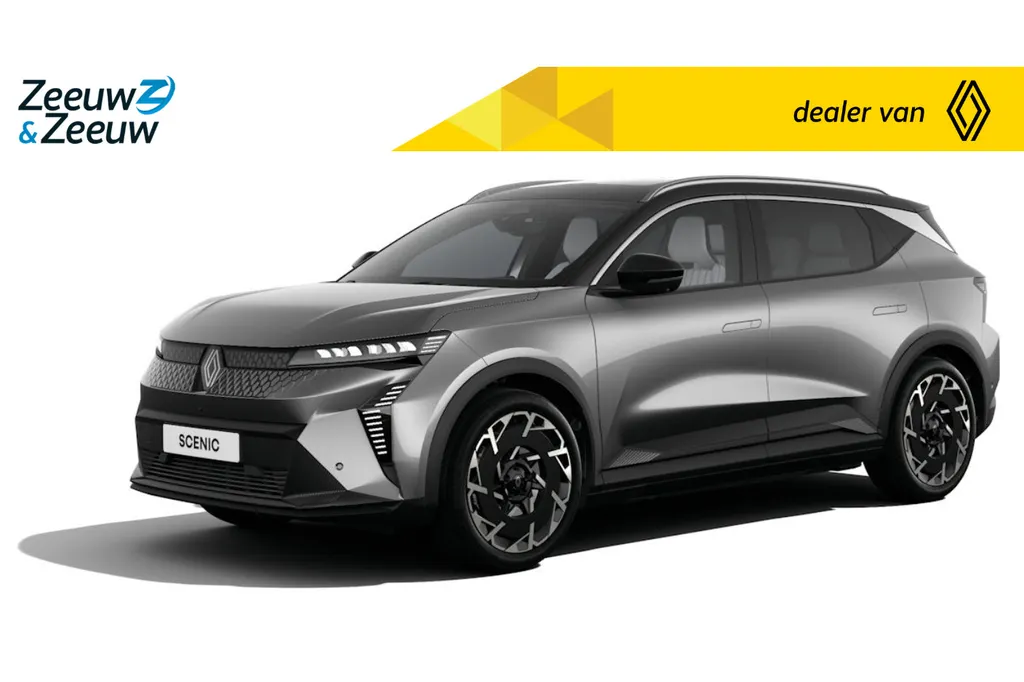 Renault Scénic E-Tech EV89 Long Range Iconic Nu te bestellen | de vernieuwde Scenic met 642KM actieradius | Bestel uw nieuwe Scenic met € 1.000,- Zeeuw en Zeeuw actiekorting! |