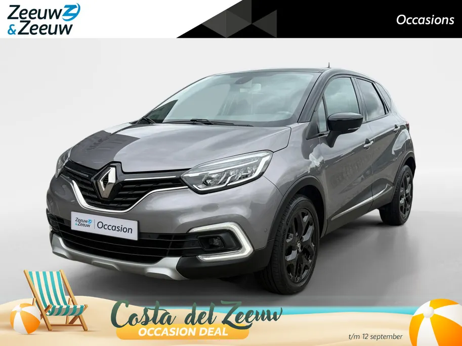 Renault Captur 120PK TCe Intens Automaat | Trekhaak | Navi | LM Velgen Hoogglans Zwart | Camera | Parkeersensoren | Full LED | Climate Control | Cruise Control | Keyless Entry | Elektrische Ramen & Spiegels | Licht & Regen Sensor |
