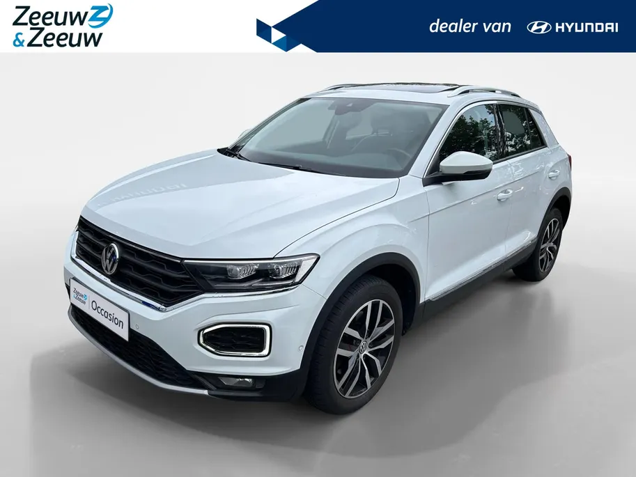 Volkswagen T-Roc 1.5 TSI ZEER COMPLEET, O.A. LEDER, OPEN PANORAMADAK, A-CAMARA ETC! NU PREMIUMPAKKER GRATIS INCL. 12 MAANDEN GARANTIE!!