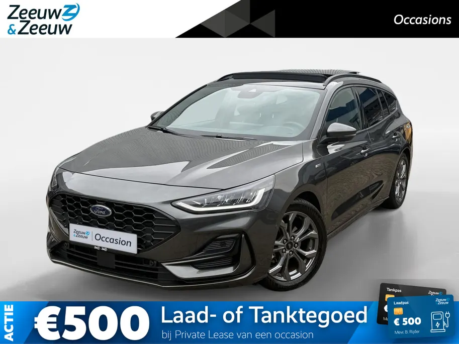 Ford Focus Wagon 1.0 EcoBoost Hybrid ST Line X | Panoramadak | Trekhaak afneembaar | Winterpakket | Adapt. Cruise Control | B&O | 12 maanden garantie