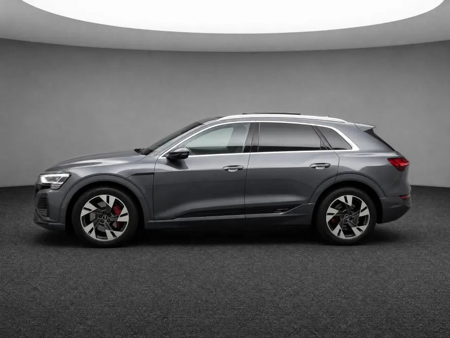 Audi Q8 e-tron 55 408pk Quattro S Edition Competition 115 kWh · SOH 90,9% · Panoramadak · Luchtvering · 360 Camera · Elek. Voorstoelen · 20'' Inch ·