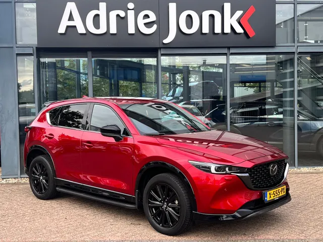 Mazda CX-5 2.0 e-SkyActiv-G M Hybrid 165 Homura Comfort Pack AUTOMAAT | TREKHAAK | LEDER | 360gr CAMERA | Bose AUDIO | STOELVENTILATIE | STOEL- en STUURVERWARMING | 1e EIG |