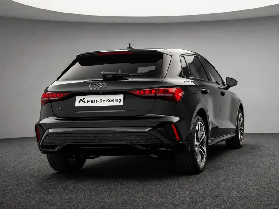 Audi A3 Sportback 40 TFSI e S edition 204 PK · Sonos premium met 3D geluid · Comfortsleutel zonder safelock · Assistentiepakket rijden en parkeren plus · MEGA Sale