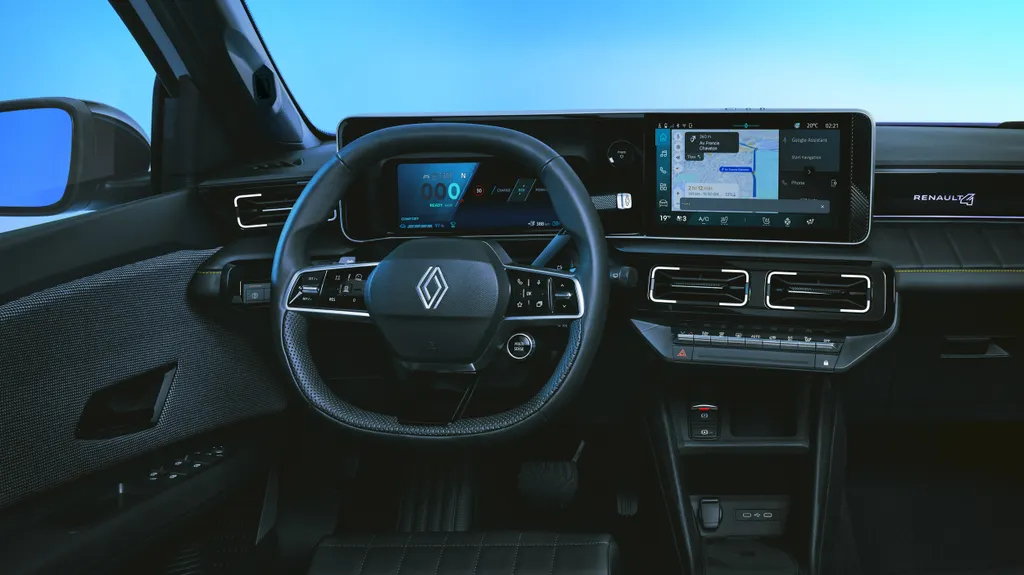Vernieuwde Renault 4 E-Tech Electric interieur